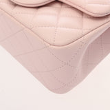 CHANEL シャネル ミニマトラッセ チェーンショルダー ピンク レディース ラムスキン ショルダーバッグ 新同 中古 銀蔵