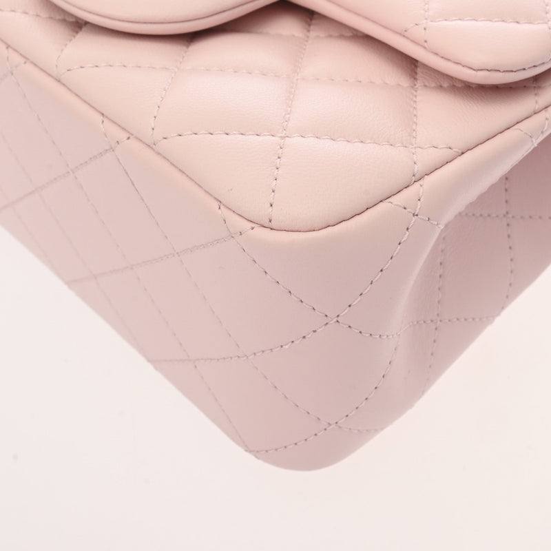 CHANEL シャネル ミニマトラッセ チェーンショルダー ピンク レディース ラムスキン ショルダーバッグ 新同 中古 銀蔵