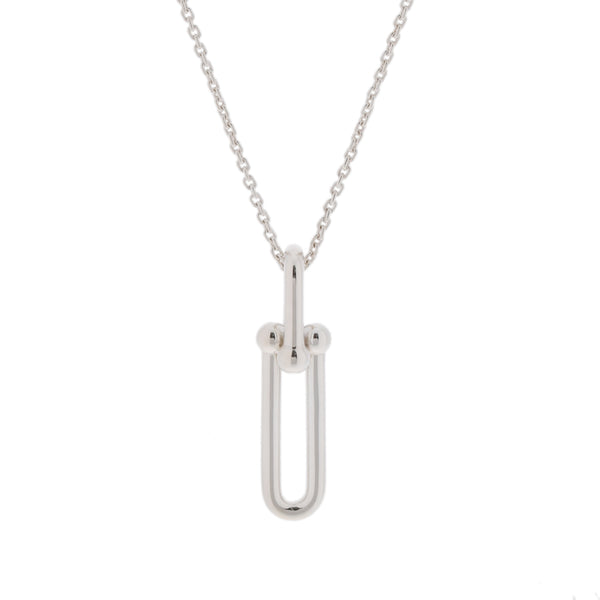 TIFFANY&Co. ティファニー ハードウェア リンクネックレス  ユニセックス シルバー925 ネックレス Aランク 中古 銀蔵