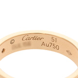 CARTIER カルティエ ミニラブリング 1Pダイヤ #51 11号 レディース K18イエローゴールド YG リング・指輪 Aランク 中古 銀蔵