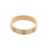 CARTIER カルティエ ミニラブリング 1Pダイヤ #51 11号 レディース K18イエローゴールド YG リング・指輪 Aランク 中古 銀蔵