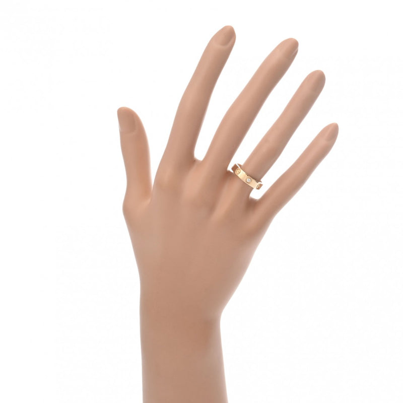 CARTIER カルティエ ミニラブリング 1Pダイヤ #51 11号 レディース K18イエローゴールド YG リング・指輪 Aランク 中古 銀蔵