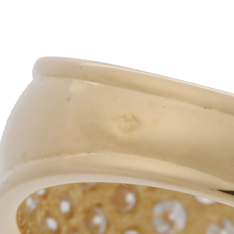 VAN CLEEF & ARPELS ヴァンクリーフ＆アーペル ヴィンテージアルハンブラ パヴェダイヤ #52 12号 レディース K18イエローゴールド YG リング・指輪 Aランク 中古 銀蔵