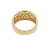 VAN CLEEF & ARPELS ヴァンクリーフ＆アーペル ヴィンテージアルハンブラ パヴェダイヤ #52 12号 レディース K18イエローゴールド YG リング・指輪 Aランク 中古 銀蔵