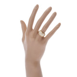 VAN CLEEF & ARPELS ヴァンクリーフ＆アーペル ヴィンテージアルハンブラ パヴェダイヤ #52 12号 レディース K18イエローゴールド YG リング・指輪 Aランク 中古 銀蔵