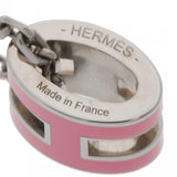 HERMES エルメス ミニポップアッシュH ネックレス シルバー金具 ピンク レディース GP ネックレス Aランク 中古 銀蔵