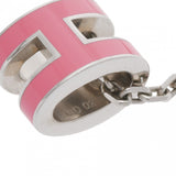 HERMES エルメス ミニポップアッシュH ネックレス シルバー金具 ピンク レディース GP ネックレス Aランク 中古 銀蔵