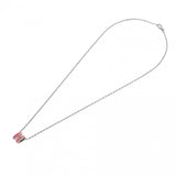 HERMES エルメス ミニポップアッシュH ネックレス シルバー金具 ピンク レディース GP ネックレス Aランク 中古 銀蔵