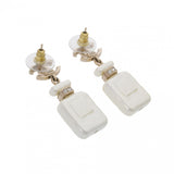 CHANEL シャネル ココマーク ピアス 22年モデル ホワイト ゴールド レディース GP フェイクパール ラインストーン ピアス Aランク 中古 銀蔵