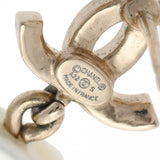 CHANEL シャネル ココマーク ピアス 22年モデル ホワイト ゴールド レディース GP フェイクパール ラインストーン ピアス Aランク 中古 銀蔵