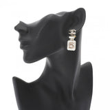 CHANEL シャネル ココマーク ピアス 22年モデル ホワイト ゴールド レディース GP フェイクパール ラインストーン ピアス Aランク 中古 銀蔵