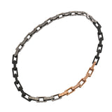 LOUIS VUITTON ルイヴィトン モノグラム コリエ チェーンネックレス シルバー ゴールド ブラック M01190 メンズ GP ネックレス Aランク 中古 銀蔵