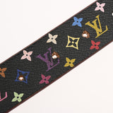 LOUIS VUITTON ルイヴィトン マルチカラー サンチュール キャレ 90cm ノワール ゴールド金具 M9271 レディース モノグラムマルチカラー ベルト Bランク 中古 銀蔵