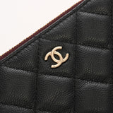 CHANEL シャネル マトラッセ クラシックミニポーチ ブラック GP金具 A82365 ユニセックス キャビアスキン ポーチ Aランク 中古 銀蔵