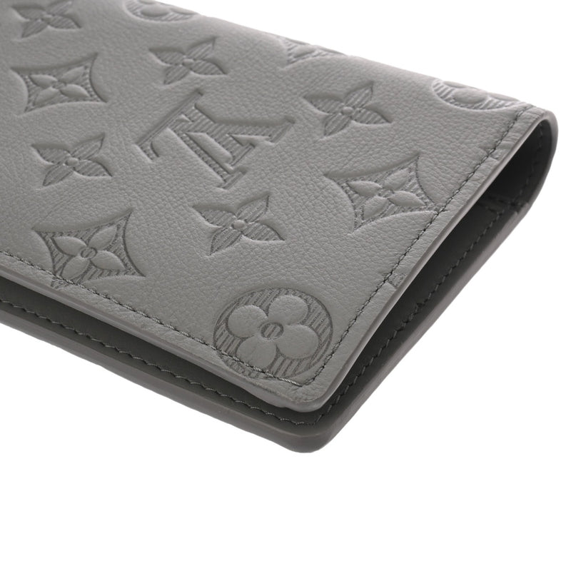 LOUIS VUITTON ルイヴィトン モノグラムシャドウ ポルトフォイユブラザ グレー M81335 メンズ レザー 長財布 未使用 銀蔵
