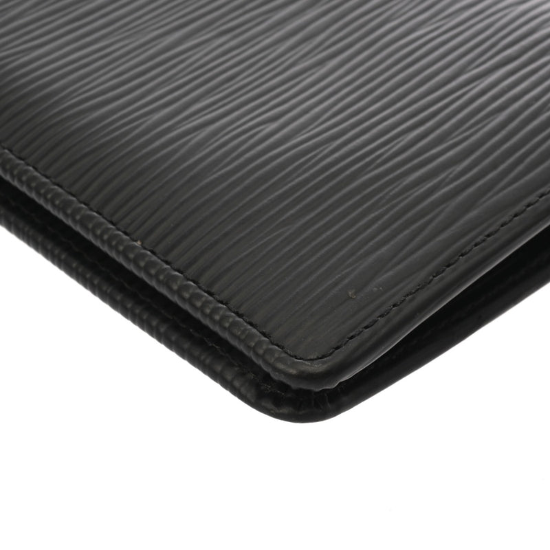 LOUIS VUITTON ルイヴィトン エピ ポルトフォイユ ブラザ 旧型 ノワール M60622 メンズ エピレザー 長財布 ABランク 中古 銀蔵