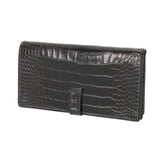 HERMES エルメス ベアンスフレ 黒系 □J刻印(2006年頃) レディース アリゲーター 長財布 Bランク 中古 銀蔵