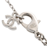 CHANEL シャネル ココマーク ネックレス SV ラインストーン 18年モデル シルバー レディース ラインストーン ネックレス Aランク 中古 銀蔵