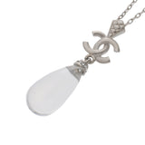 CHANEL シャネル ココマーク ネックレス SV ラインストーン 18年モデル シルバー レディース ラインストーン ネックレス Aランク 中古 銀蔵