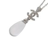 CHANEL シャネル ココマーク ネックレス SV ラインストーン 18年モデル シルバー レディース ラインストーン ネックレス Aランク 中古 銀蔵