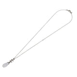 CHANEL シャネル ココマーク ネックレス SV ラインストーン 18年モデル シルバー レディース ラインストーン ネックレス Aランク 中古 銀蔵