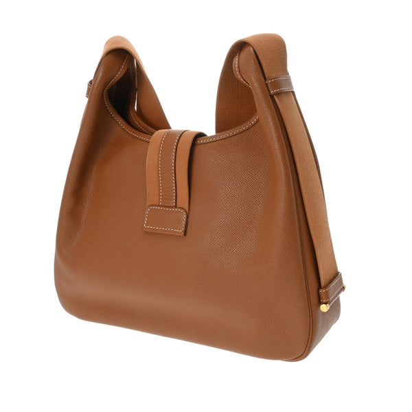 HERMES エルメス サコ ゴールド □B刻印(1998年頃) ユニセックス クシュベル ショルダーバッグ Bランク 中古 銀蔵