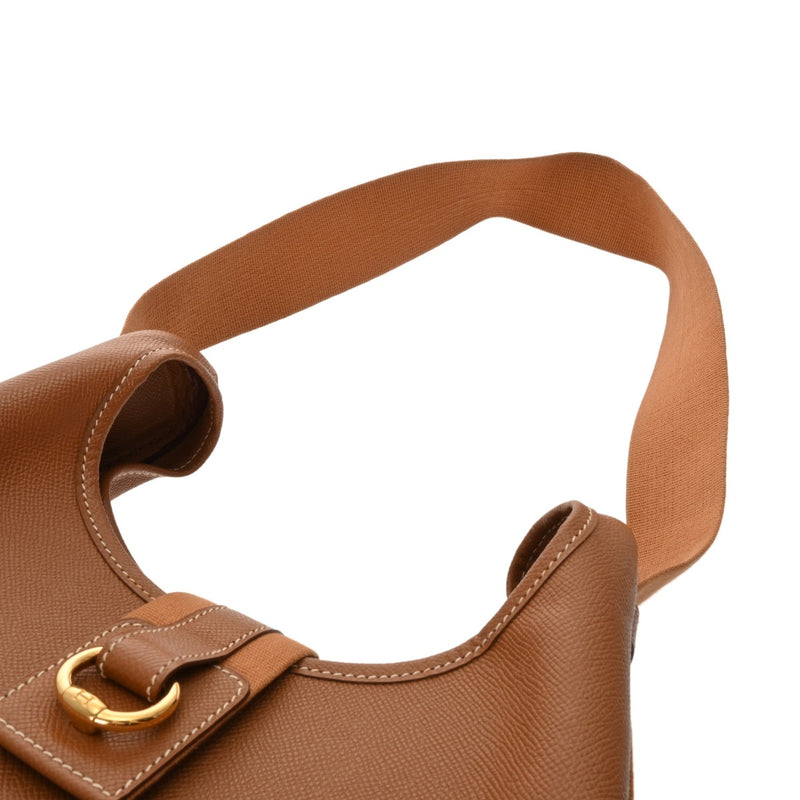 HERMES エルメス サコ ゴールド □B刻印(1998年頃) ユニセックス クシュベル ショルダーバッグ Bランク 中古 銀蔵