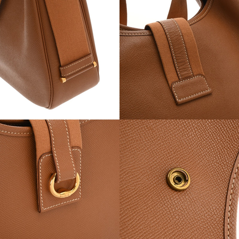 HERMES エルメス サコ ゴールド □B刻印(1998年頃) ユニセックス クシュベル ショルダーバッグ Bランク 中古 銀蔵