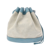 HERMES エルメス マーケット PM ブルージーン □C刻印(1999年頃) レディース トゴ トワル ショルダーバッグ Bランク 中古 銀蔵