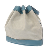 HERMES エルメス マーケット PM ブルージーン □C刻印(1999年頃) レディース トゴ トワル ショルダーバッグ Bランク 中古 銀蔵