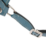 HERMES エルメス マーケット PM ブルージーン □C刻印(1999年頃) レディース トゴ トワル ショルダーバッグ Bランク 中古 銀蔵