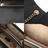 GUCCI グッチ インターロッキングショルダー アウトレット品 ブラック 510304 レディース カーフ ショルダーバッグ Bランク 中古 銀蔵