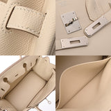 HERMES エルメス バーキン 30 クレ Y刻印(2020年頃) レディース ヴォーエプソン ハンドバッグ Aランク 中古 銀蔵