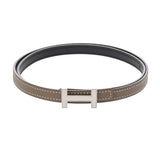 HERMES エルメス ミニコンスタンス Hベルト 80 エトゥープ/ブラック Y刻印(2020年頃) メンズ エプソン ベルト Aランク 中古 銀蔵