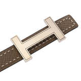 HERMES エルメス ミニコンスタンス Hベルト 80 エトゥープ/ブラック Y刻印(2020年頃) メンズ エプソン ベルト Aランク 中古 銀蔵