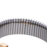 BVLGARI ブルガリ パレンテシ トゥボガス バングル ユニセックス K18イエローゴールド YG ステンレス ブレスレット Aランク 中古 銀蔵