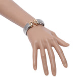 BVLGARI ブルガリ パレンテシ トゥボガス バングル ユニセックス K18イエローゴールド YG ステンレス ブレスレット Aランク 中古 銀蔵