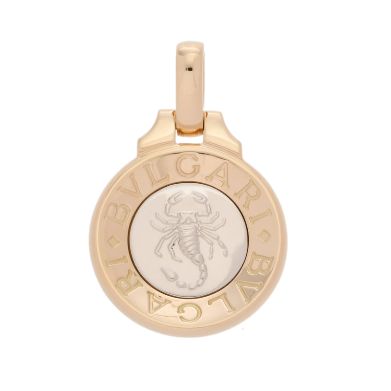 BVLGARI ブルガリ ホロスコープ レディース K18イエローゴールド YG ペンダントトップ Aランク 中古 銀蔵