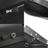 HERMES エルメス エールバッグ ジップ GM 黒/黒 シルバー金具 D刻印(2019年頃) レディース トワルオフィシエ レザー 2WAYバッグ Aランク 中古 銀蔵