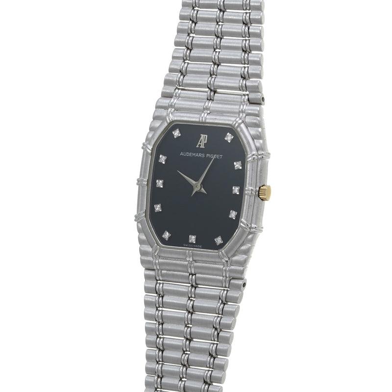 オーデマピゲ バンブー 11PD 80.1g ブラック/ダイヤモンド メンズ 腕時計 クォーツ 中古 銀蔵