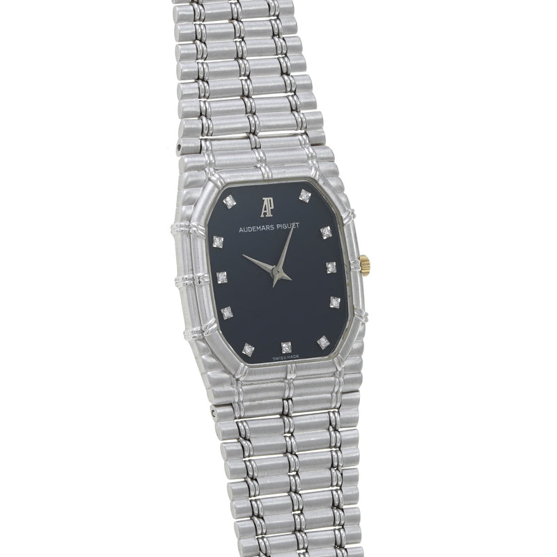 オーデマピゲ バンブー 11PD 80.1g ブラック/ダイヤモンド メンズ 腕時計 クォーツ 中古 銀蔵