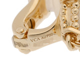 VAN CLEEF & ARPELS ヴァンクリーフ＆アーペル マジック アルハンブラ 3モチーフ シェル オニキス VCARD79000 レディース K18イエローゴールド YG イヤリング Aランク 中古 銀蔵