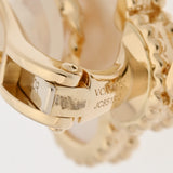 VAN CLEEF & ARPELS ヴァンクリーフ＆アーペル マジック アルハンブラ 3モチーフ シェル オニキス VCARD79000 レディース K18イエローゴールド YG イヤリング Aランク 中古 銀蔵