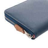 HERMES エルメス アザップ コンパクト シルクイン ブルーブライトン シルバー金具 A刻印(2017年頃) レディース エプソン コインケース 新同 中古 銀蔵