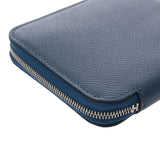 HERMES エルメス アザップ コンパクト シルクイン ブルーブライトン シルバー金具 A刻印(2017年頃) レディース エプソン コインケース 新同 中古 銀蔵