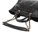 CHANEL シャネル ドーヴィル トートバッグ ブラック AS3257 レディース ラムスキン ショルダーバッグ 新同 中古 銀蔵