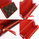 LOUIS VUITTON ルイヴィトン モノグラム ポルトフォイユ フロールコンパクト コクリコ M64587 ユニセックス モノグラムキャンバス レザー 二つ折り財布 ABランク 中古 銀蔵