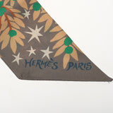HERMES エルメス ツイリー LE CHARME D ORPHEE BA オルフェウスの魅力に誘われて グレー/ヴェージュ レディース シルク100％ スカーフ Aランク 中古 銀蔵