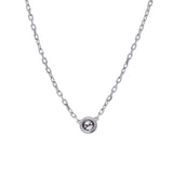 CARTIER カルティエ ディアマンレジェ 一粒ダイヤ レディース K18ホワイトゴールド WG ネックレス Aランク 中古 銀蔵