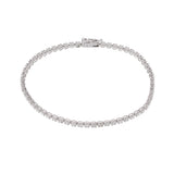 no brand ノーブランド テニスブレス ダイヤ 2.00ct ユニセックス K18ホワイトゴールド WG ブレスレット Aランク 中古 銀蔵
